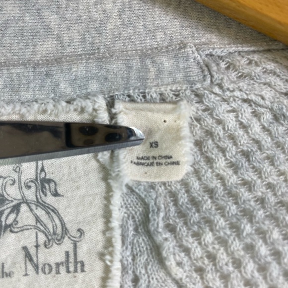 Anthropologie Angel Of The North Women’s Sweater XS Open Front Knit Cardigan - Picture 9 of 12